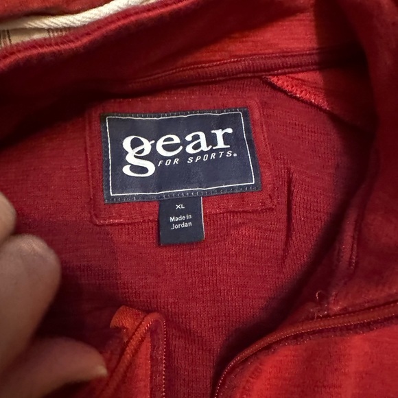 Torrey Pines 1/3 zip Red sweater - Picture 3 of 7